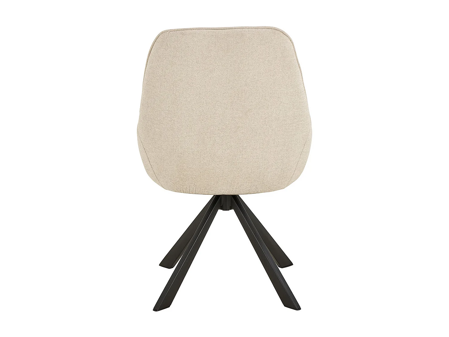 Sedia da pranzo Carlton girevole beige.