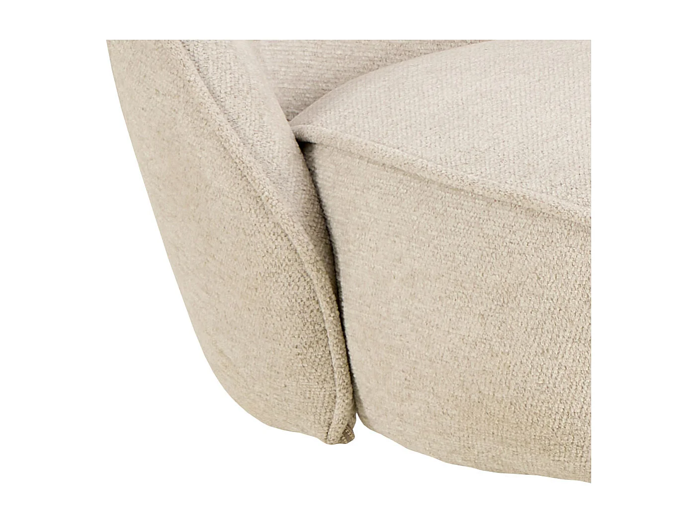 Sedia da pranzo Carlton girevole beige.