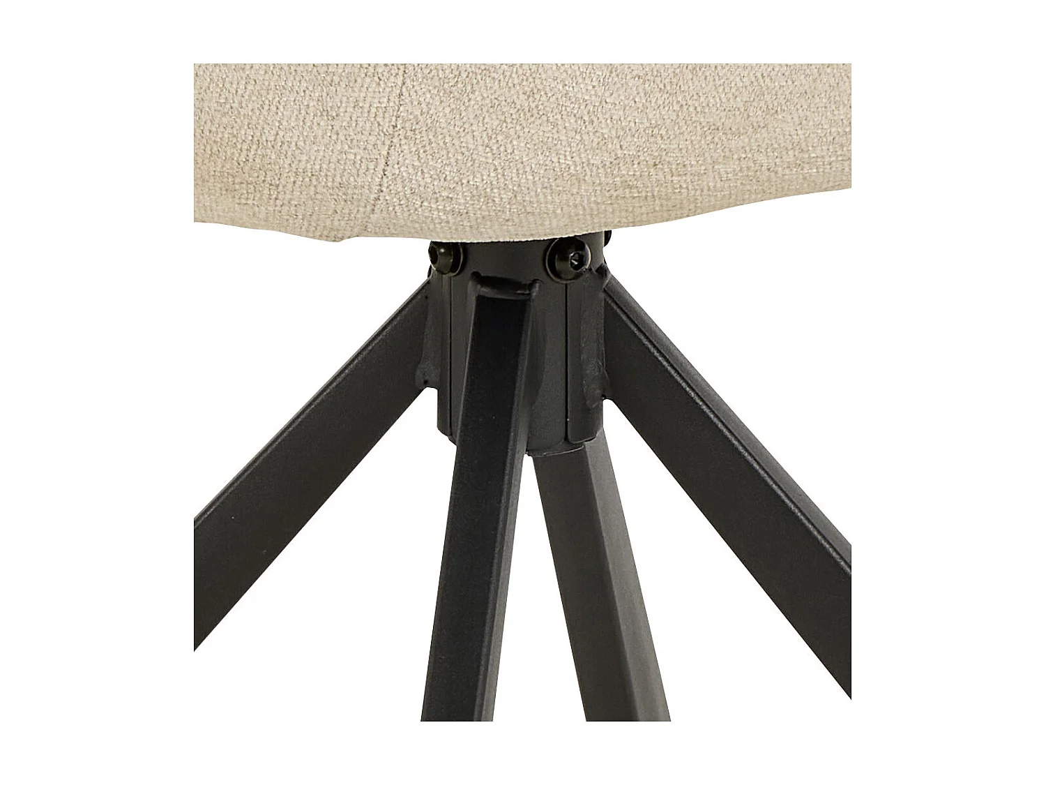 Sedia da pranzo Carlton girevole beige.