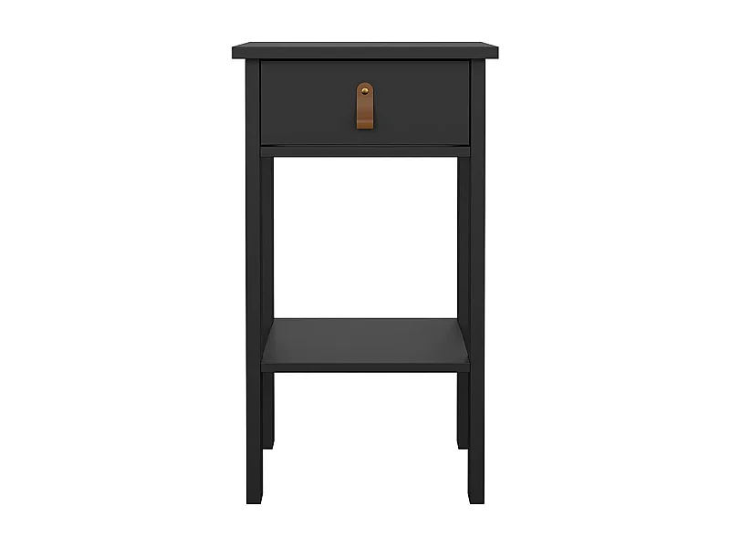 Madrid Nachttisch 1 Schublade, 1 Ablage matt schwarz.