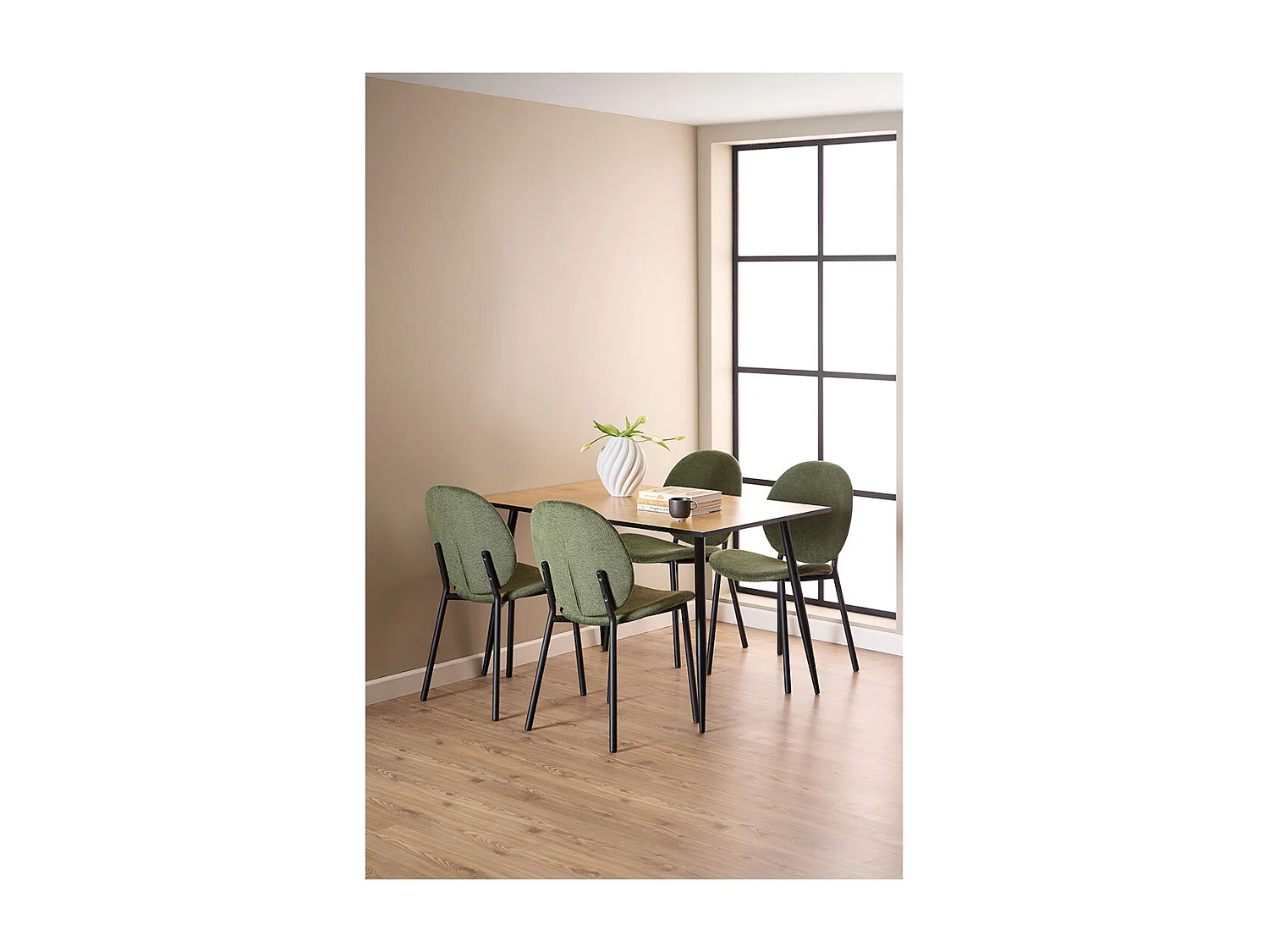 Cliff chaise de salle à manger vert.