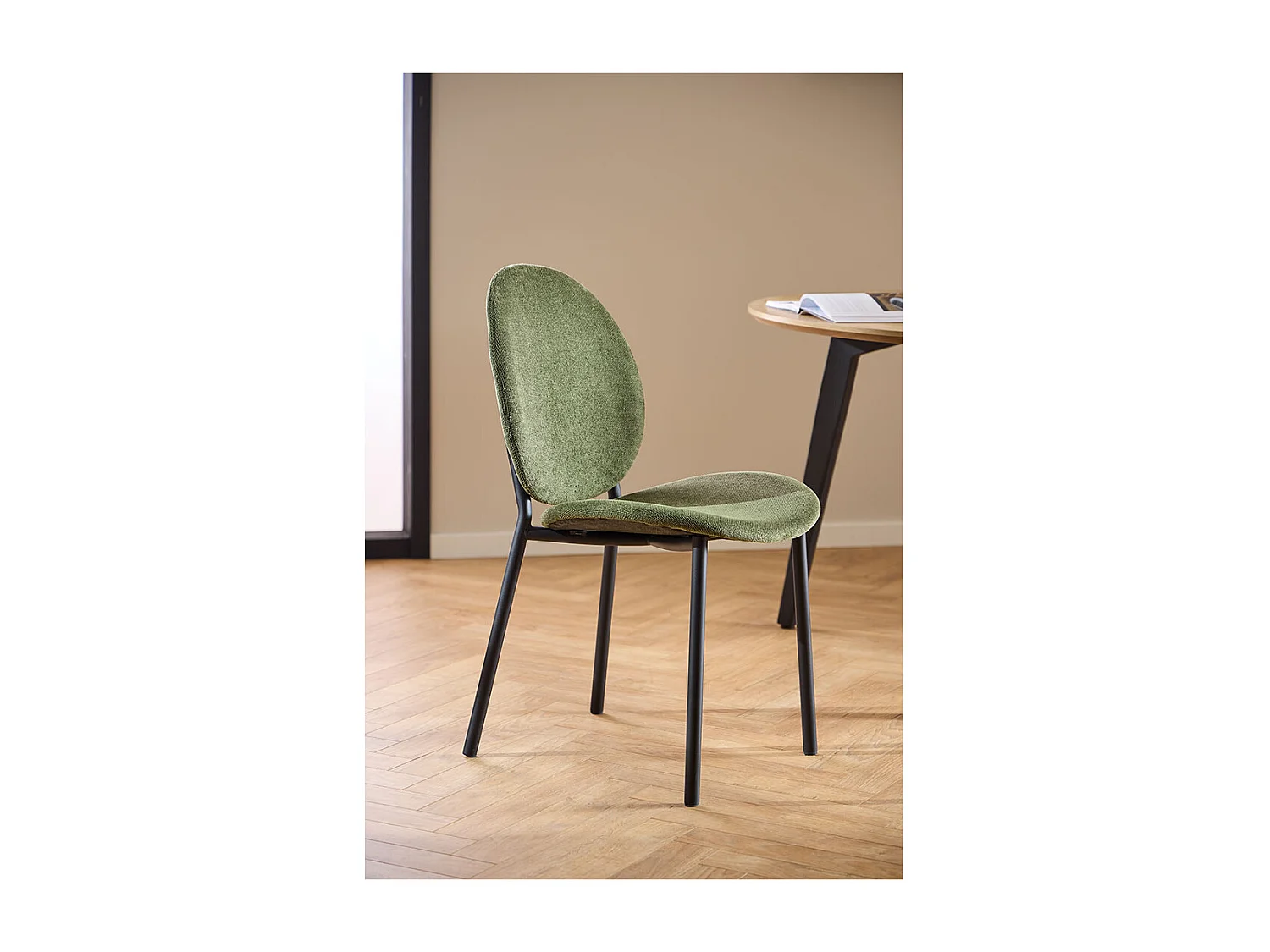 Cliff chaise de salle à manger vert.