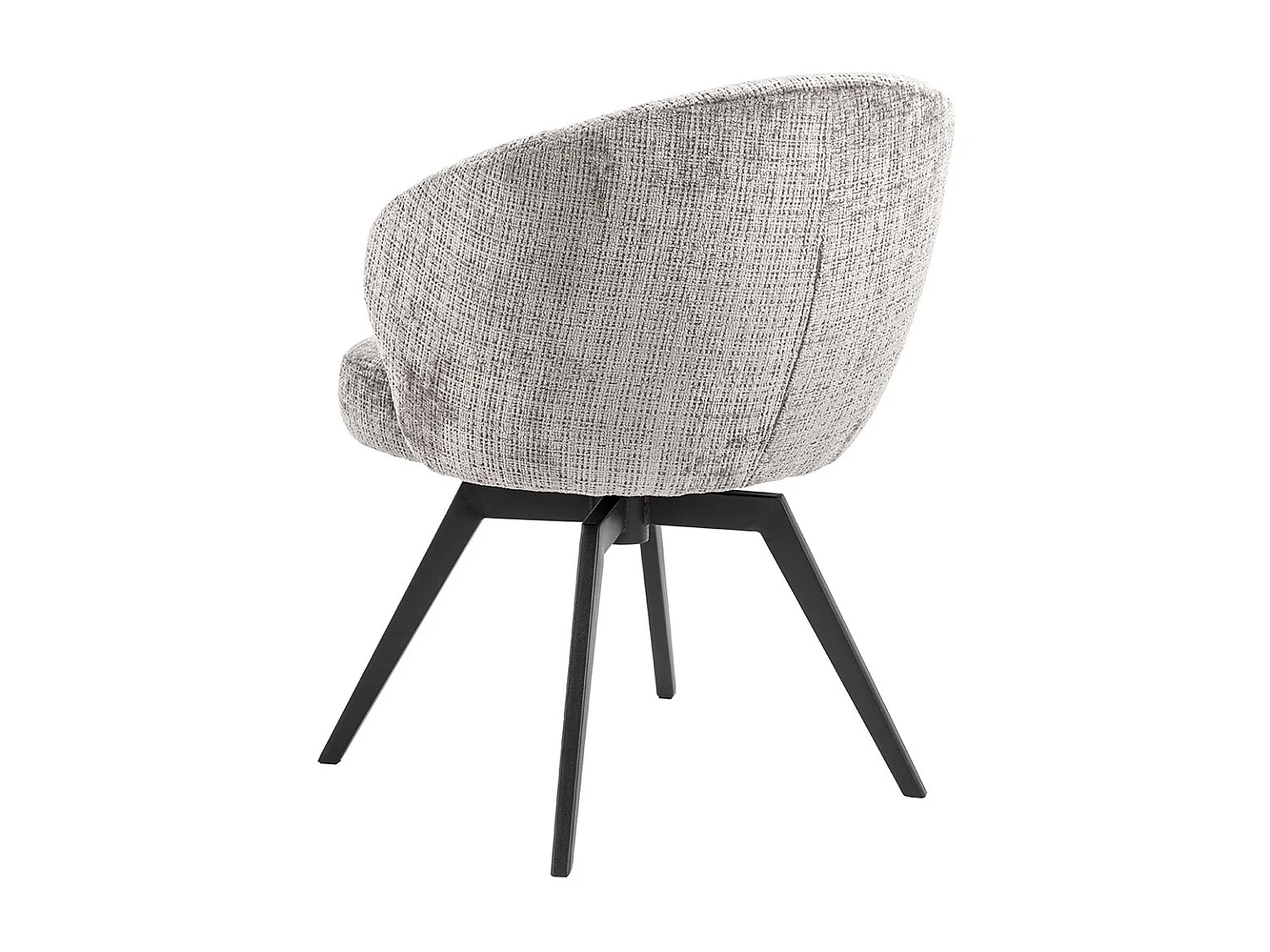 Darlene Esszimmerstuhl Mit Armlehnen Chenille grau.