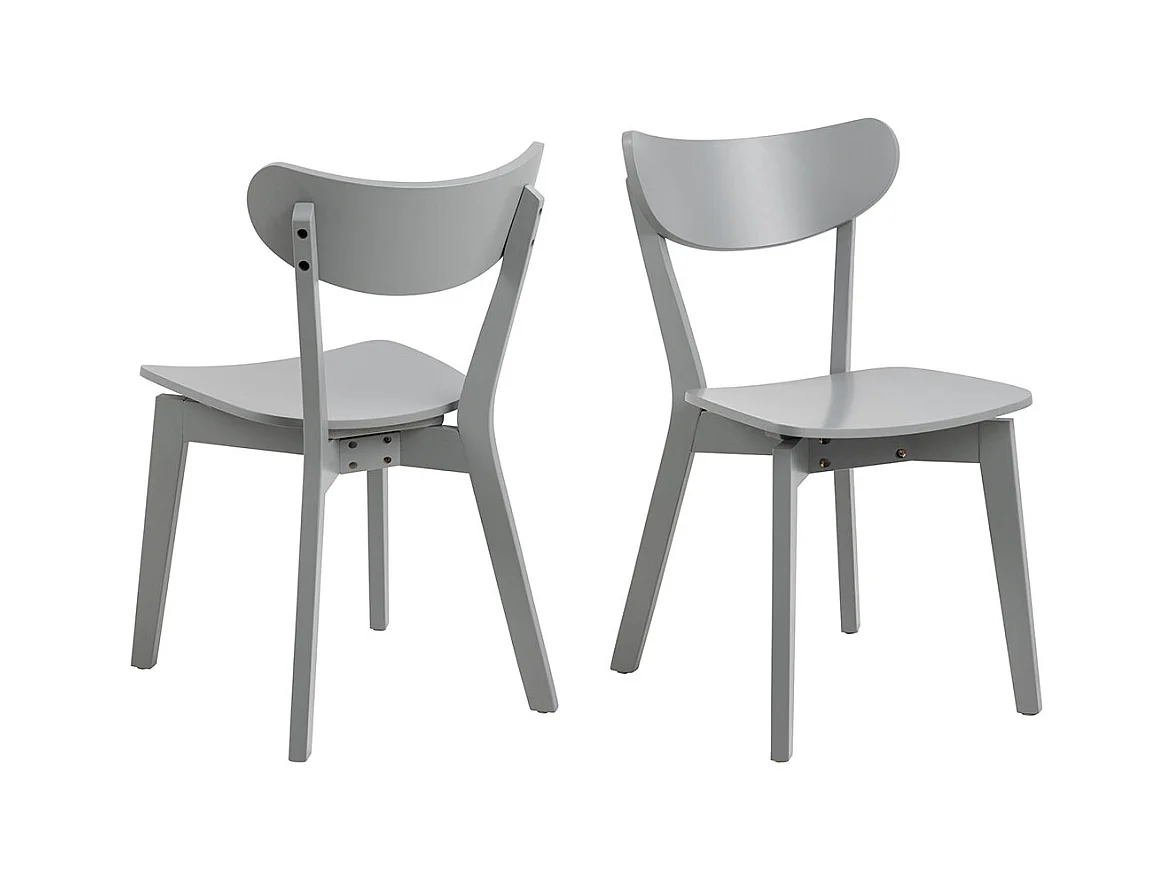 Roxby Esszimmerstuhl Holz grau.