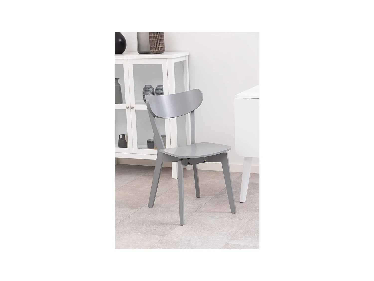 Roxby Esszimmerstuhl Holz grau.