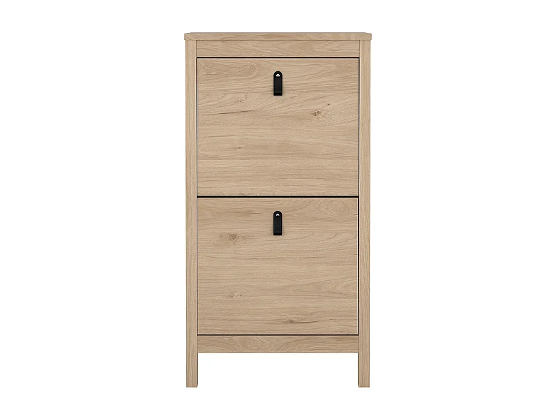 Scarpiera Madrid 2 ante a soffietto decoro rovere.