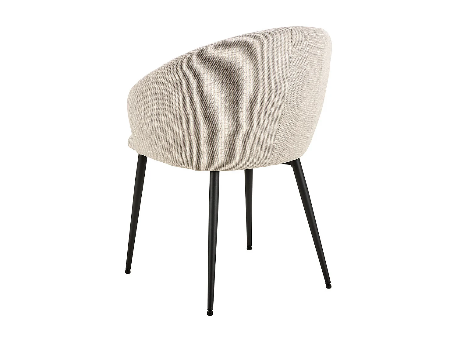 Daniella Esszimmerstuhl Mit Armlehnen Stoff beige.