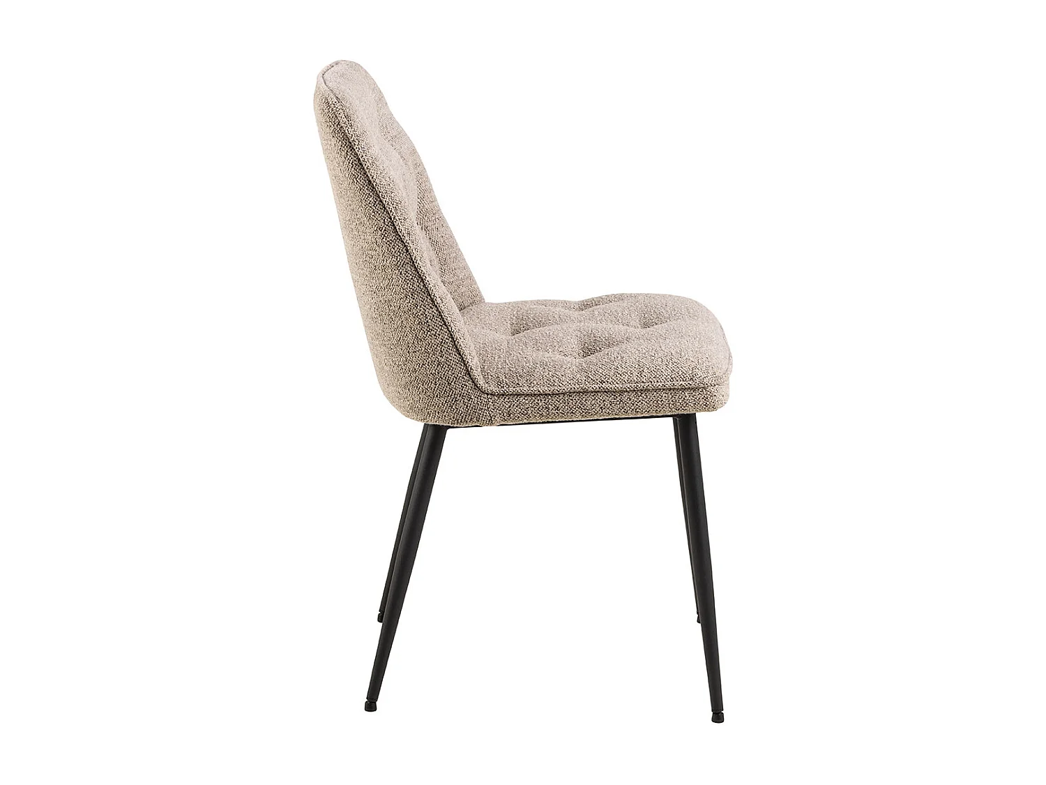 Solara eetkamerstoel bouclé beige.