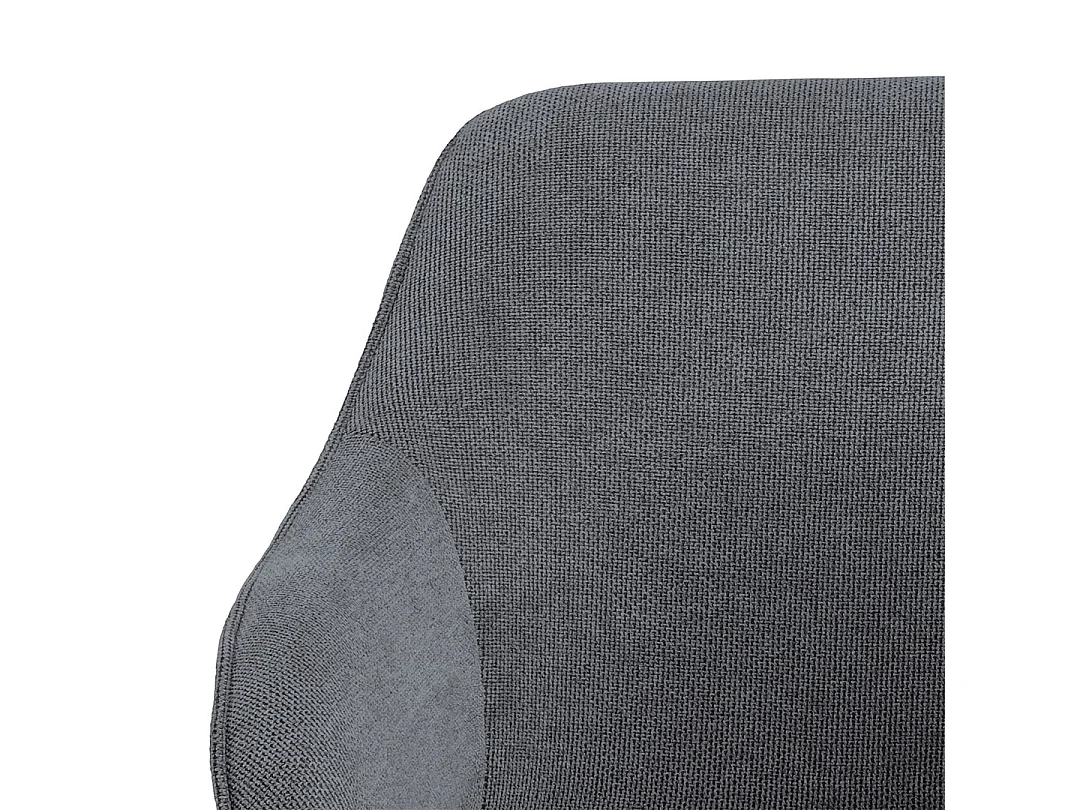 Clara chaise de salle à manger avec accoudoirs tissu gris.