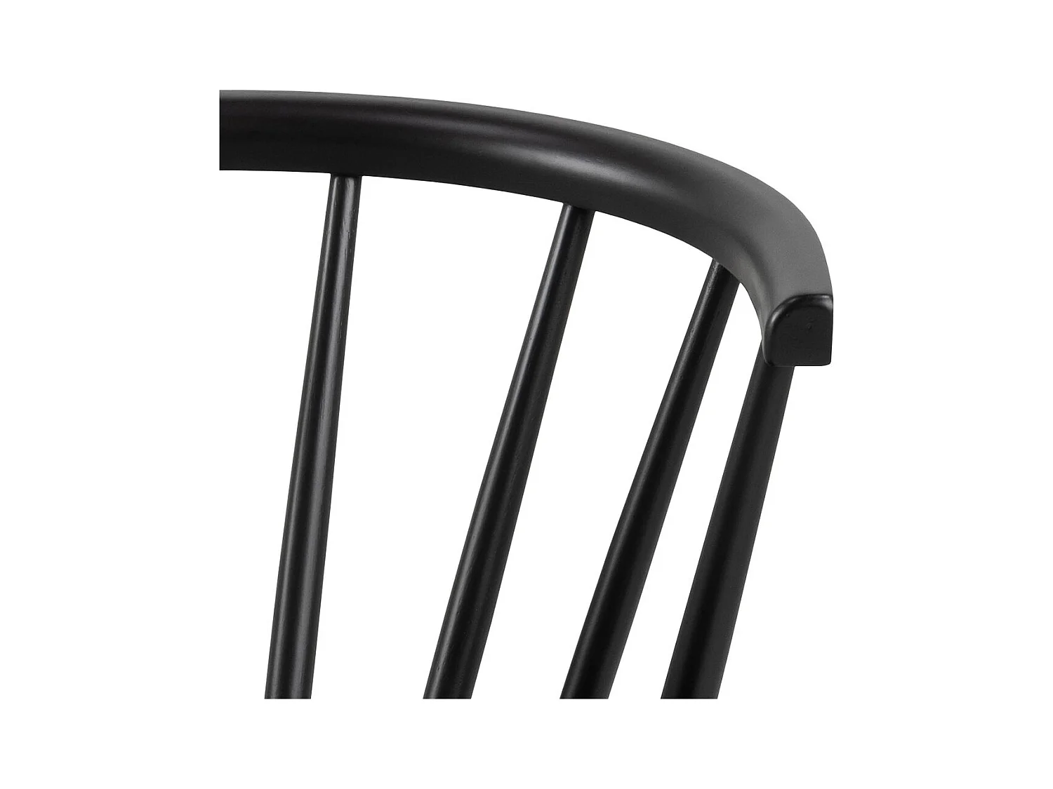 Ida chaise de salle à manger bois noire.