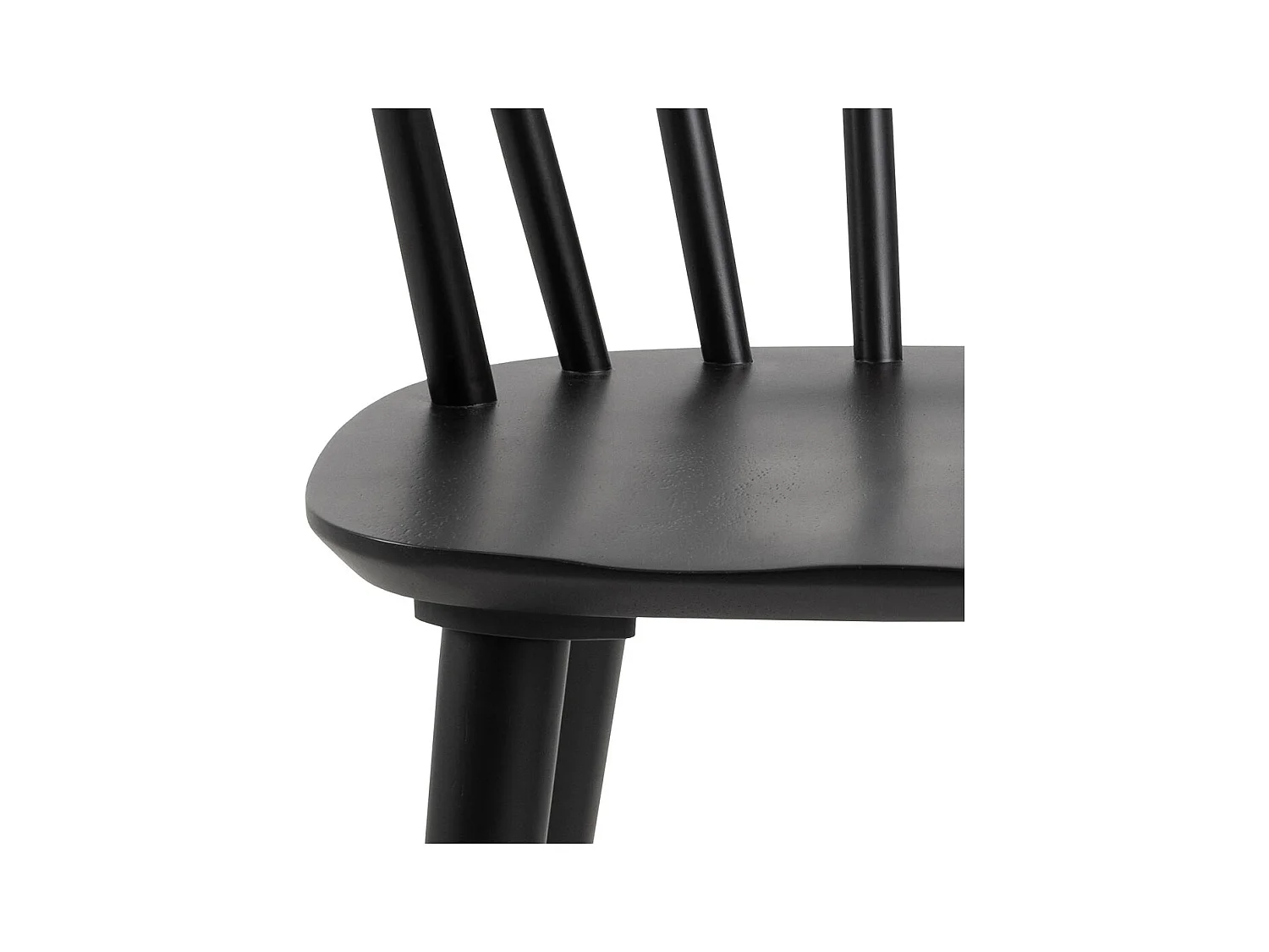 Ida chaise de salle à manger bois noire.