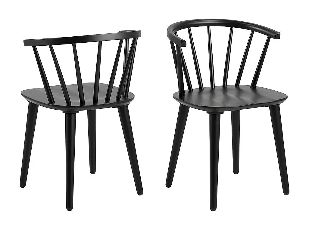 Ida Esszimmerstuhl Holz schwarz.