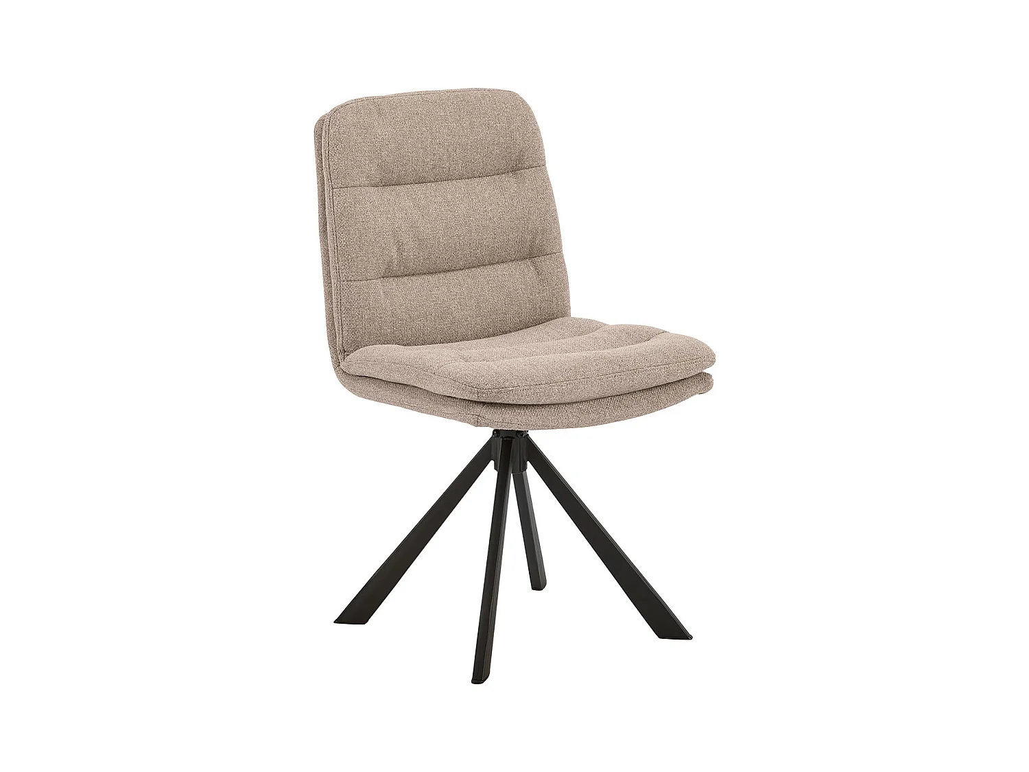 Dean chaise de salle à manger tissu beige.
