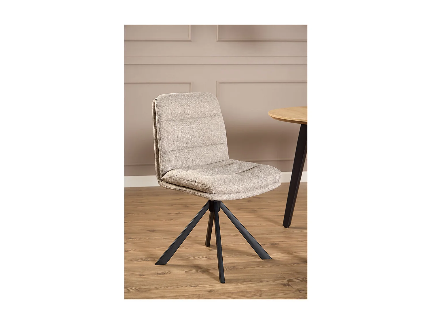 Dean Esszimmerstuhl Stoff beige.