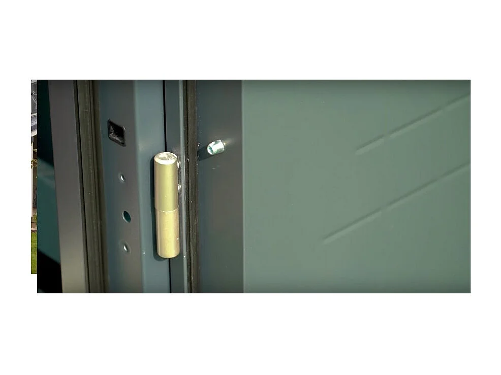 Porte d'entrée SATURNE 80 cm 72 mm en acier inoxydable en 3 couleurs - Couleur: Noyer - Poignée et serrure : Avec - Poussant: Droit