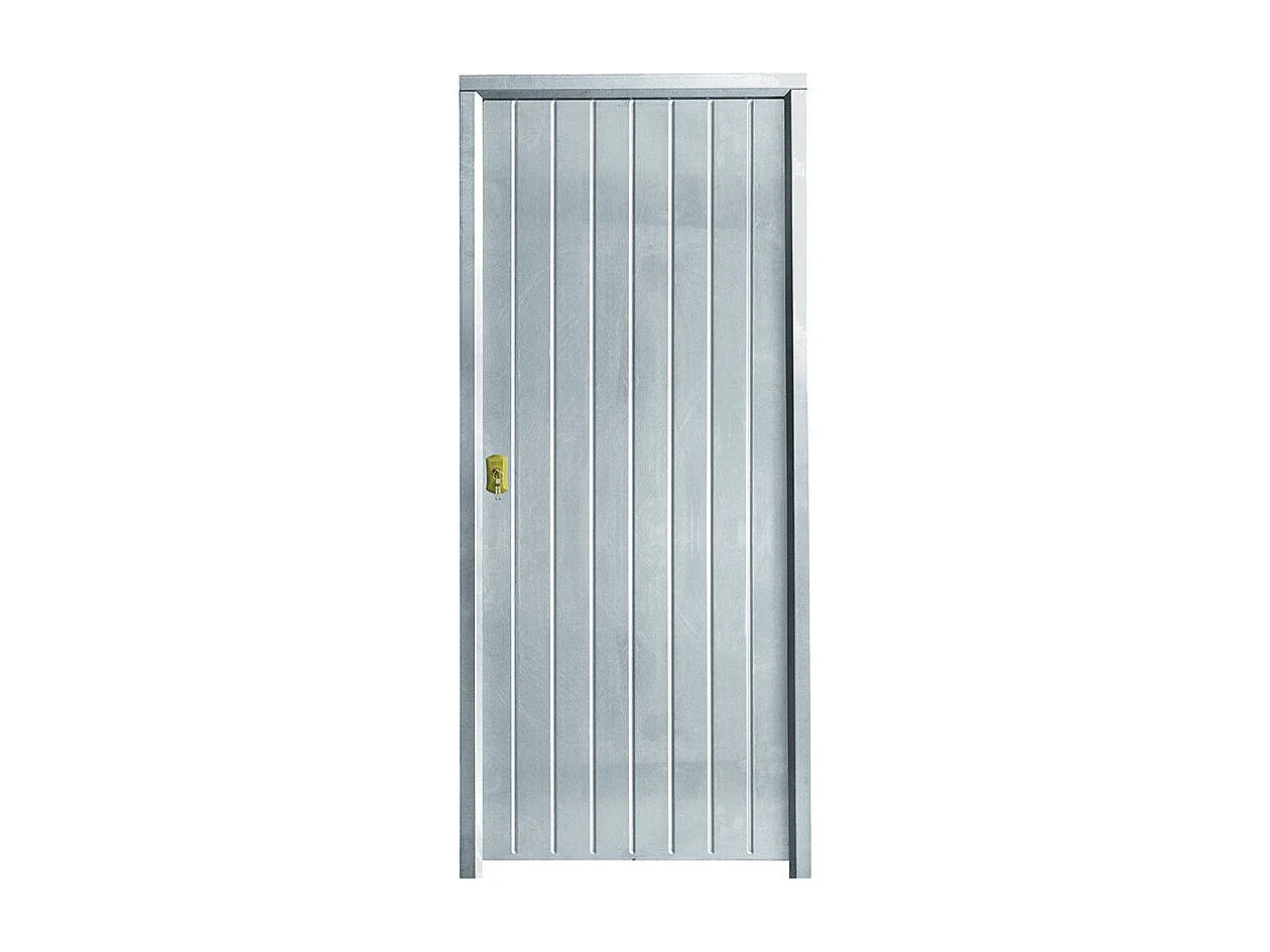 Porte d'entrée LINEA 80 cm 45 mm en acier - Poignée et serrure : Sans - Sens d'ouverture: Tirant gauche