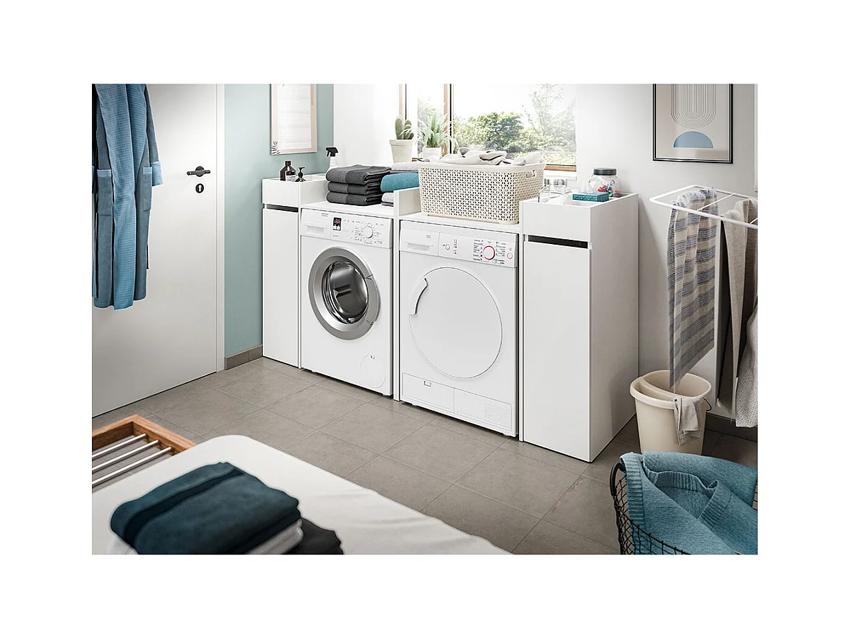 Bañera gratis 1 cajón 3 compartimentos color blanco.