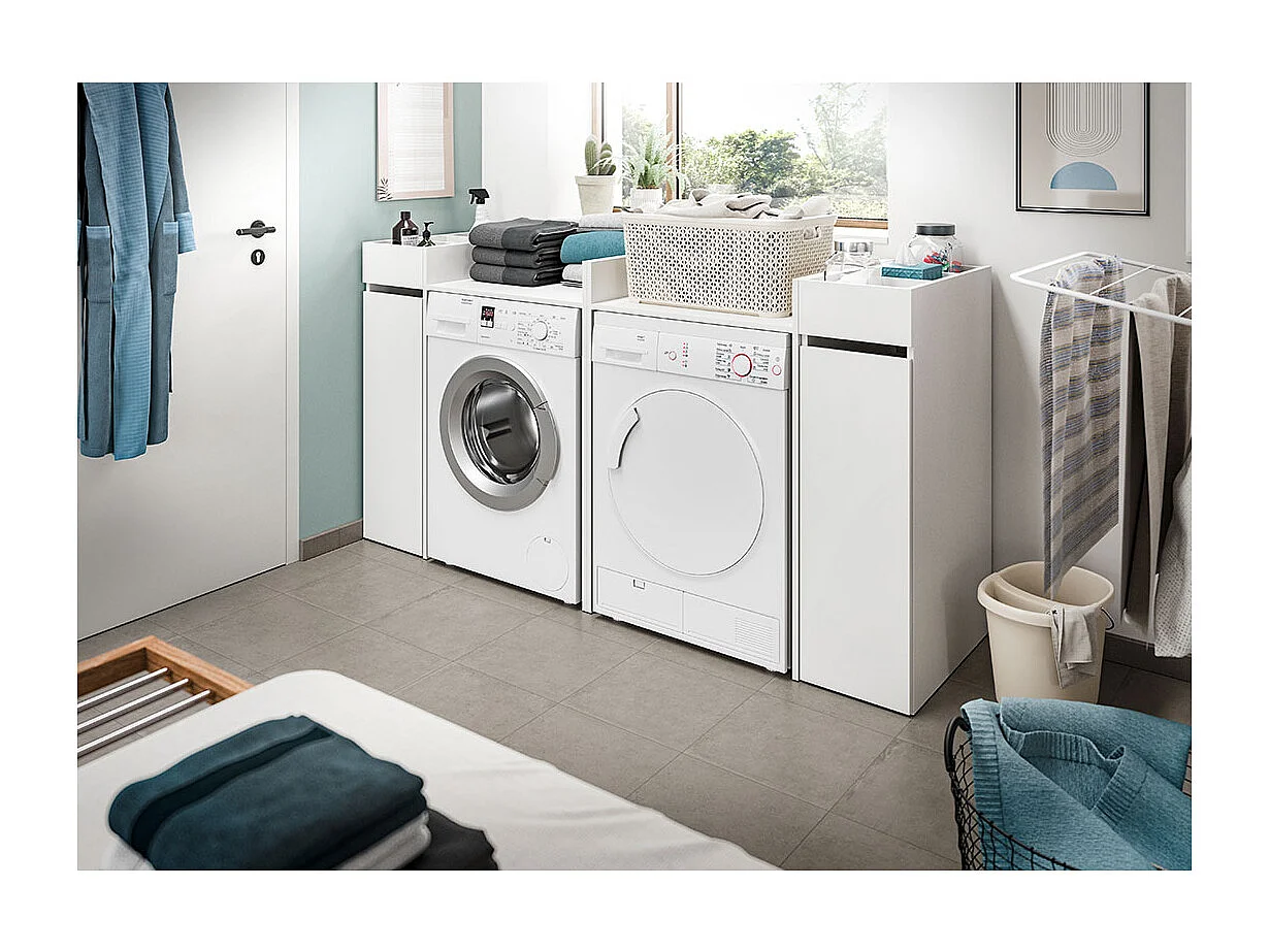 Bañera gratis 1 cajón 3 compartimentos color blanco.