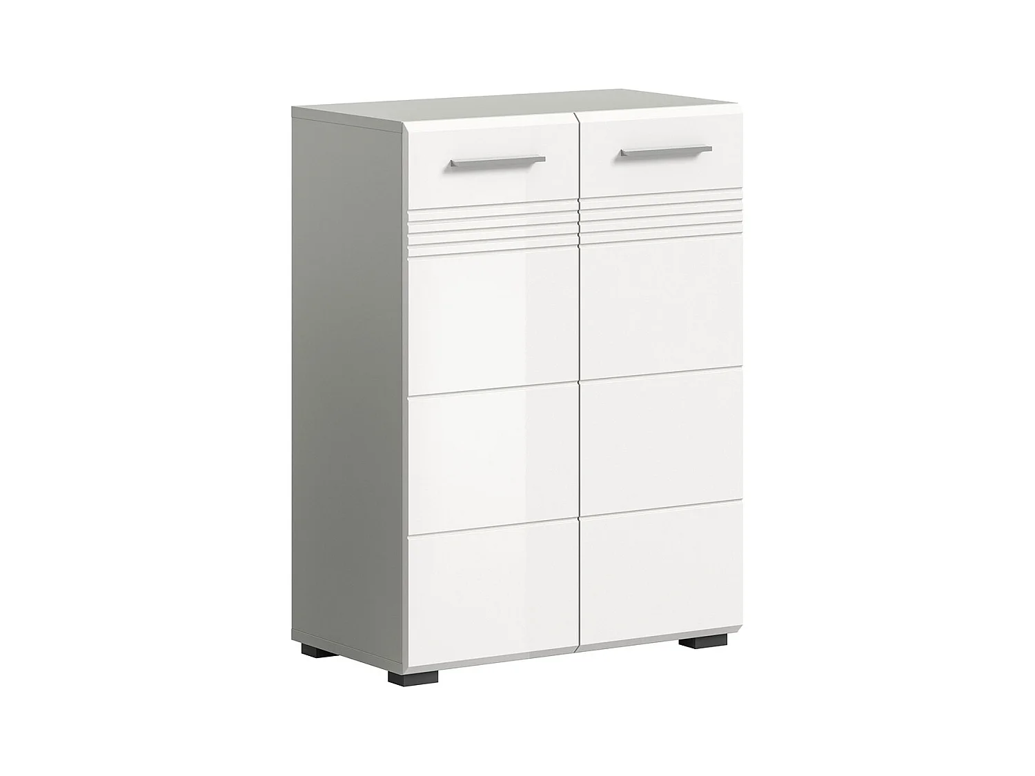 Copa Badschrank 2 Türen weiß Hochglanz.