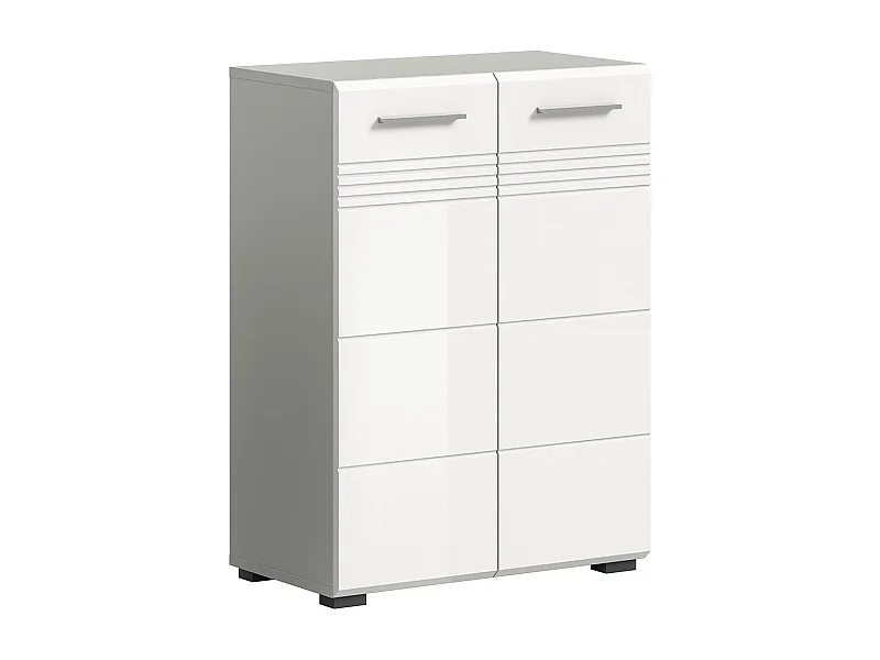 Copa Badschrank 2 Türen weiß Hochglanz.