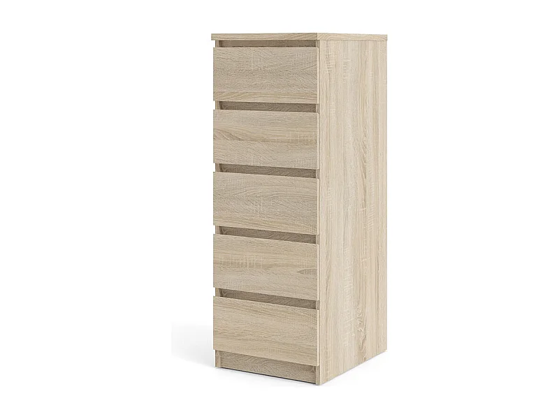 Noulan Kommode 5 Schubladen, Eichen Dekor.