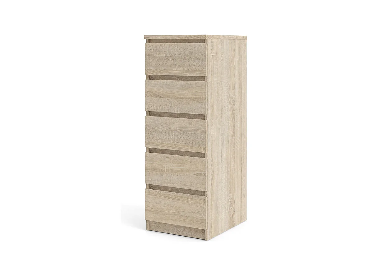 Noulan Kommode 5 Schubladen, Eichen Dekor.