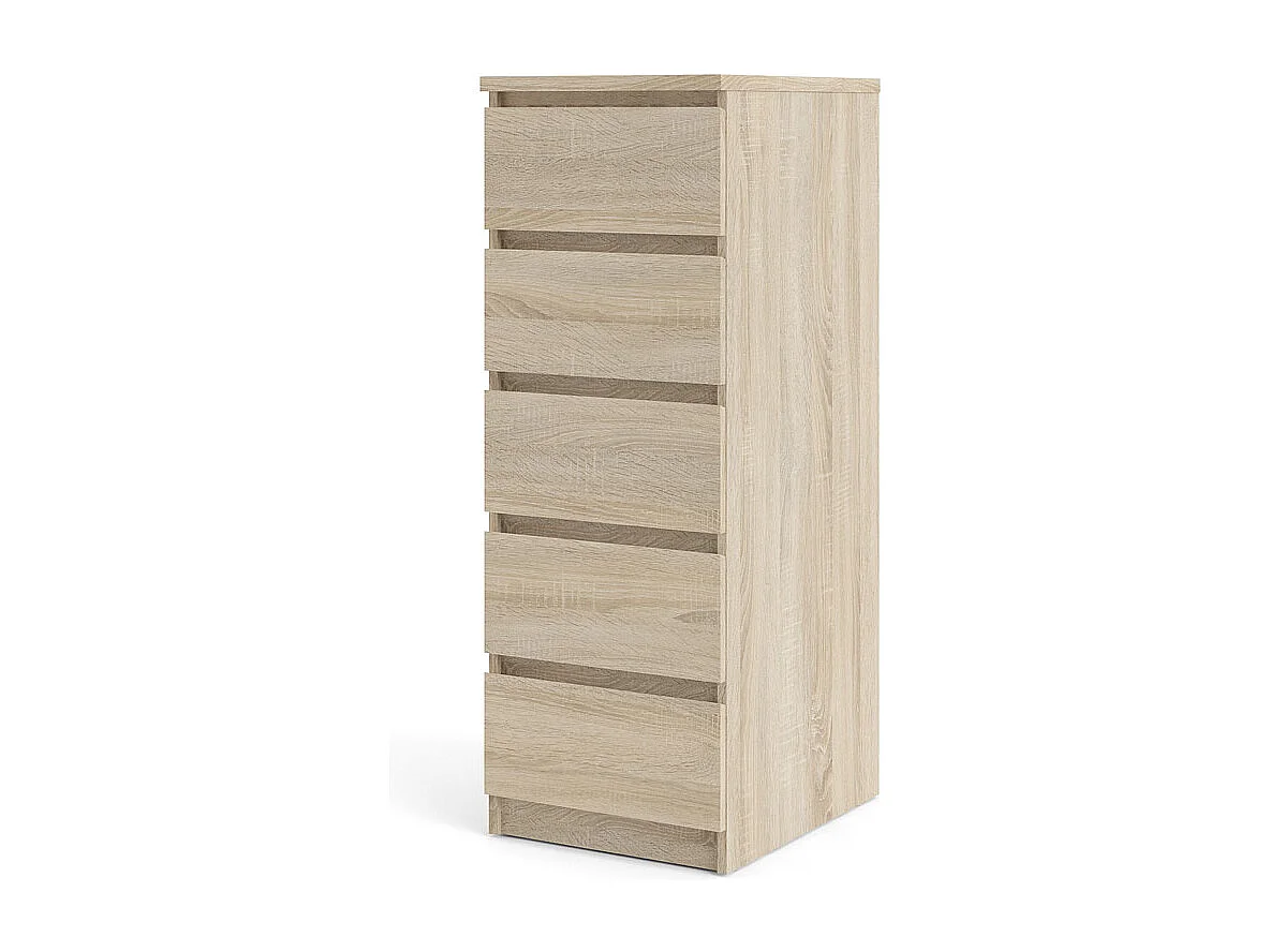 Noulan Kommode 5 Schubladen, Eichen Dekor.