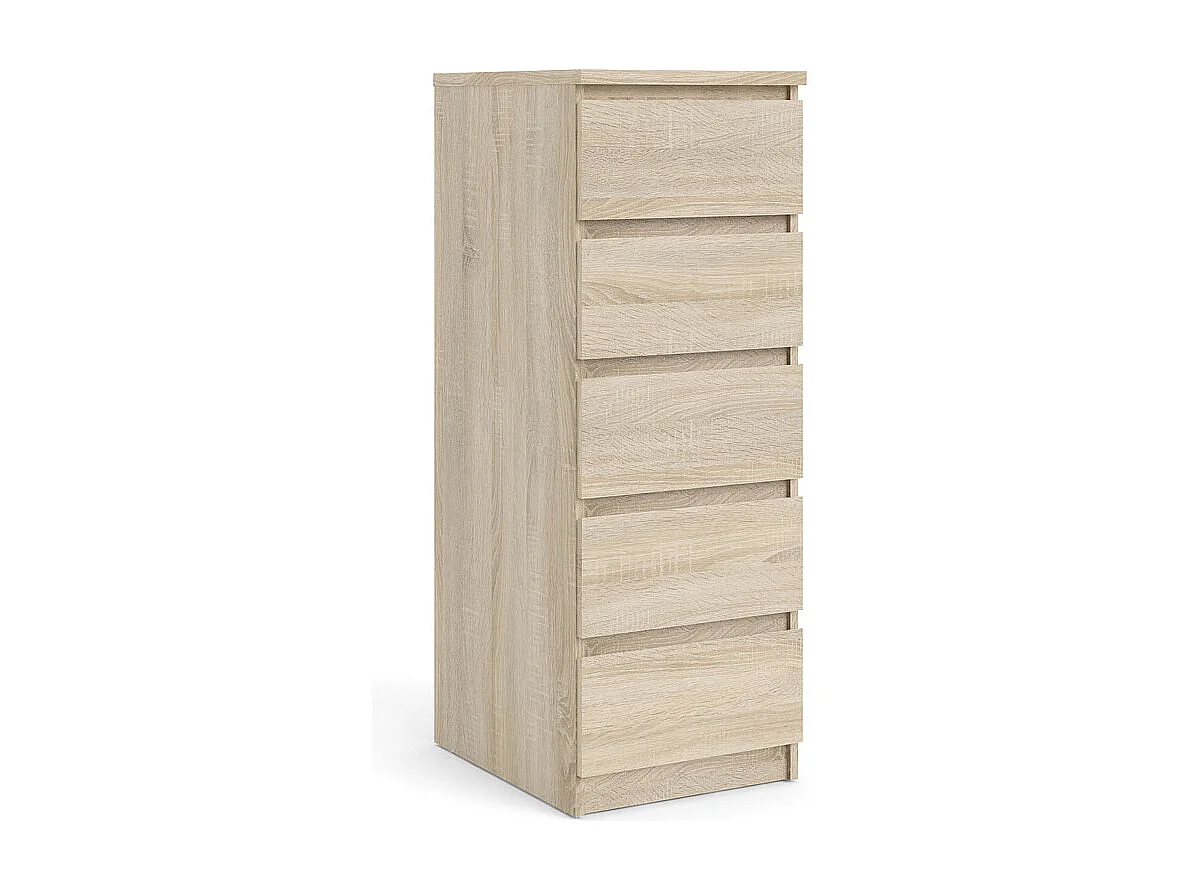 Noulan Kommode 5 Schubladen, Eichen Dekor.