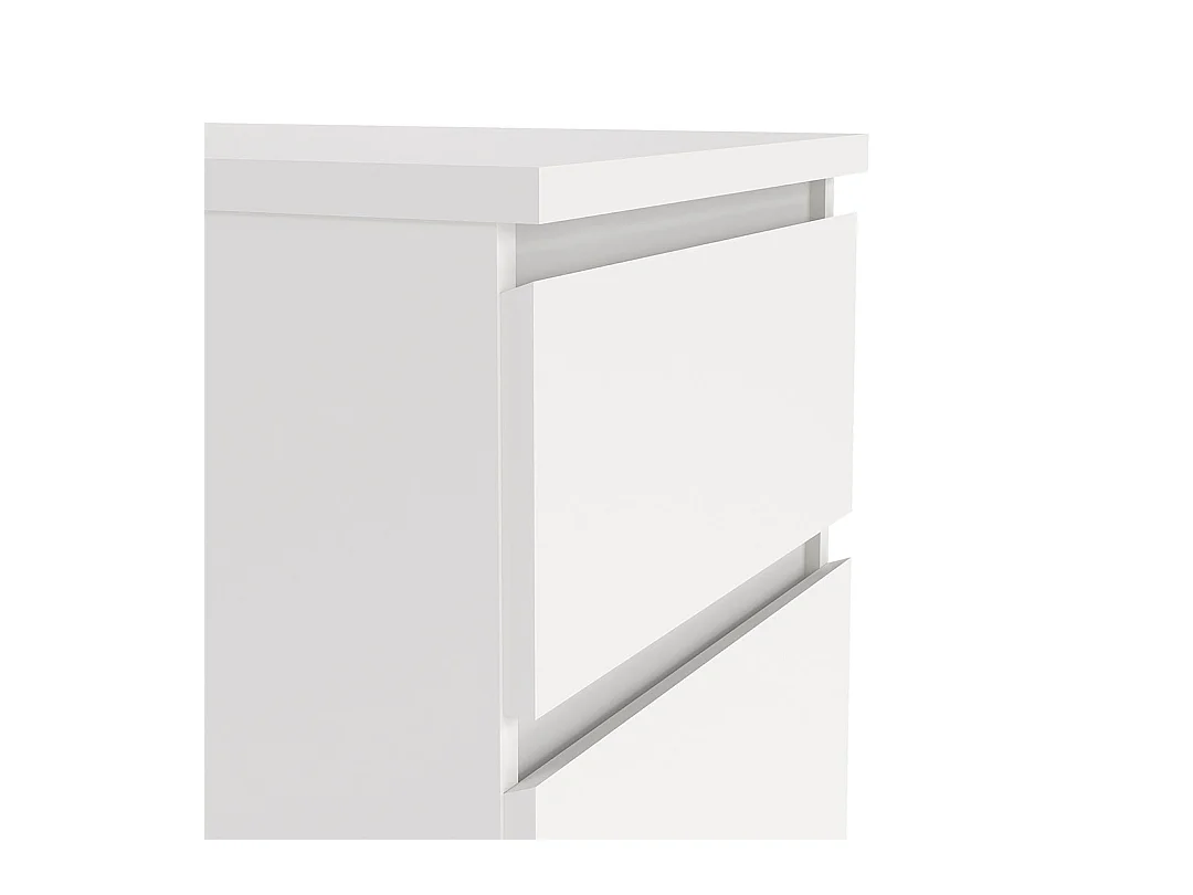 Naia Kommode 5 Schubladen weiß.