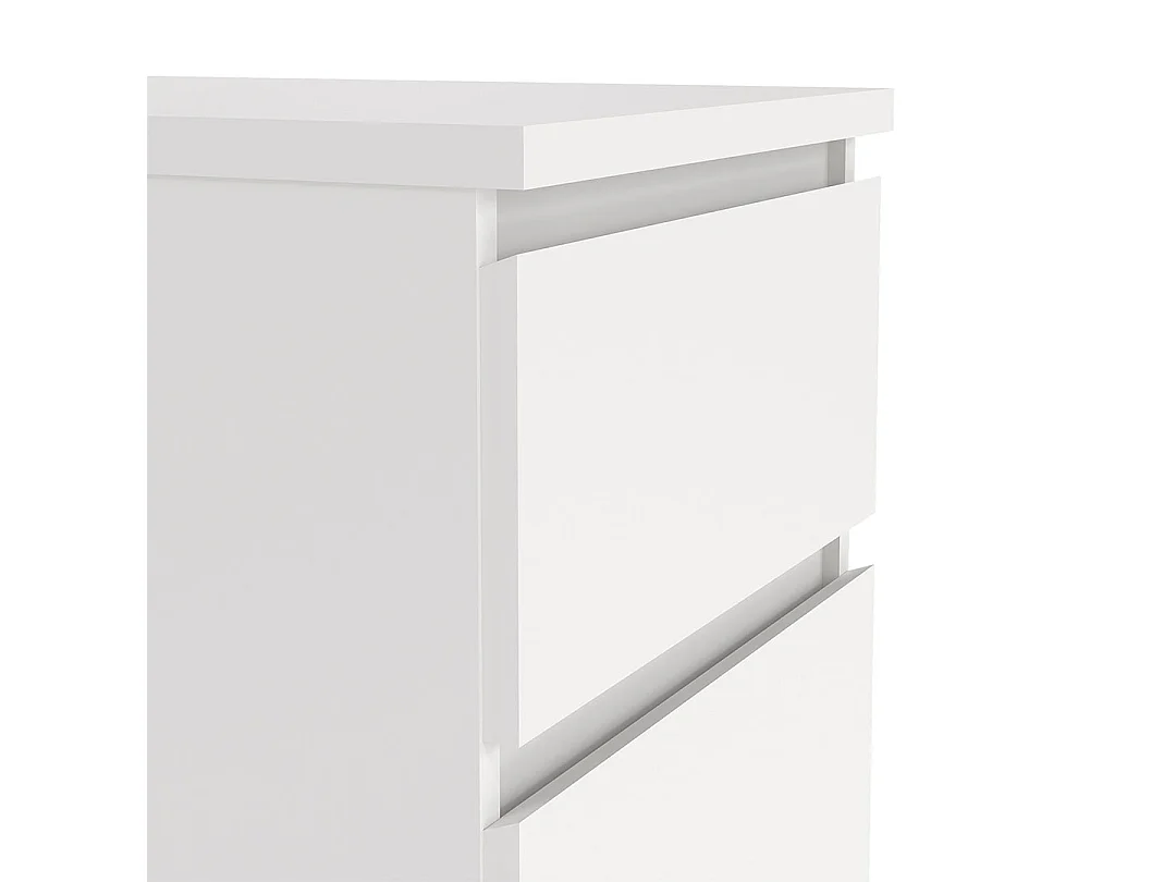 Naia Kommode 5 Schubladen weiß.