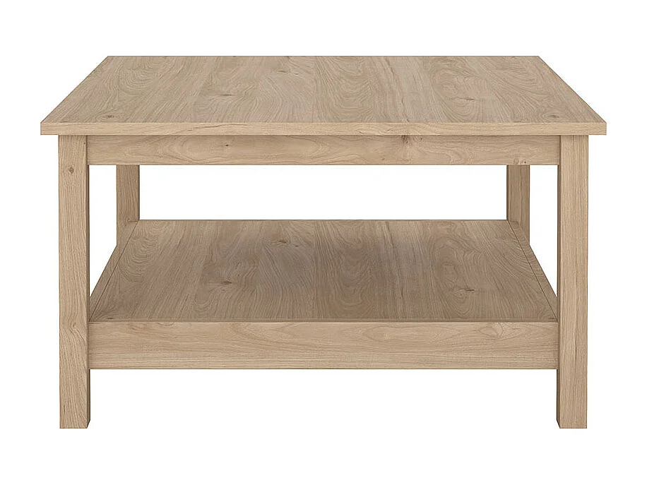 Mesa de centro Madrid 1 estante decoración roble.