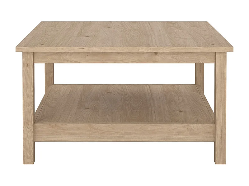 Mesa de centro Madrid 1 estante decoración roble.