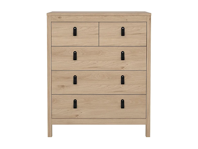 Madrid Kommode 5 Schubladen Eichen-Dekor.