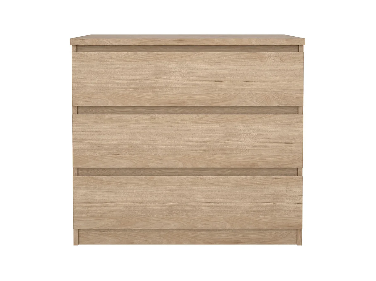 Naia Kommode 3 Schubladen Eichen-Dekor.
