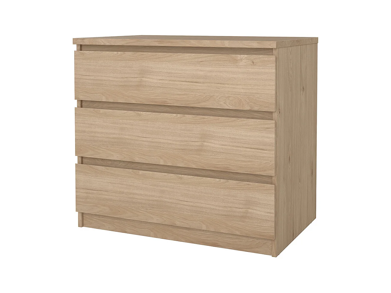 Naia Kommode 3 Schubladen Eichen-Dekor.