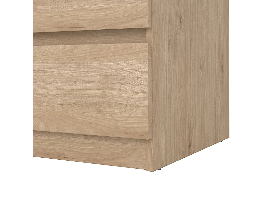 Cassettiera Naia a 3 cassetti, decoro rovere.