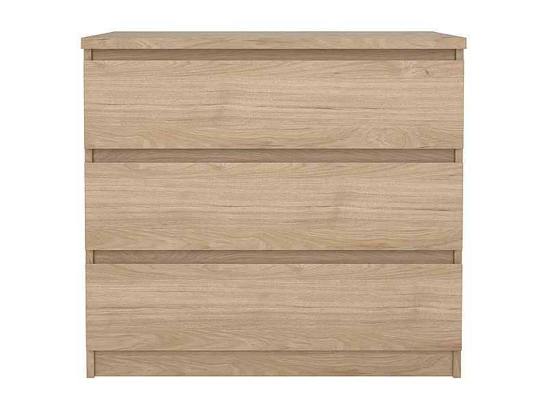 Cassettiera Naia a 3 cassetti, decoro rovere.