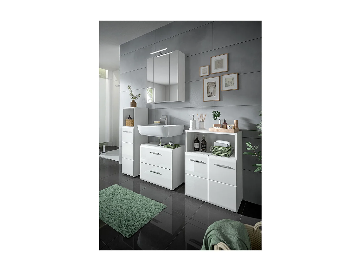 Bañera de hielo 1 puerta 1 compartimento blanco alto brillo.