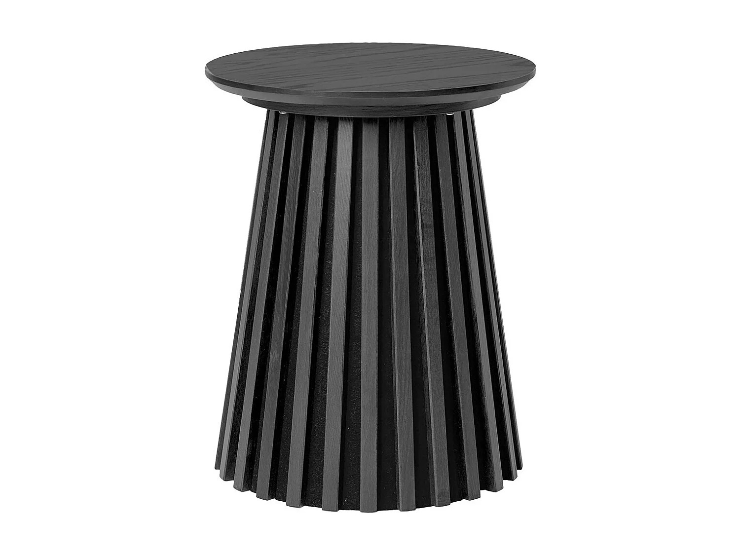 Osaka Eckbeistelltisch Ø40cm schwarz.