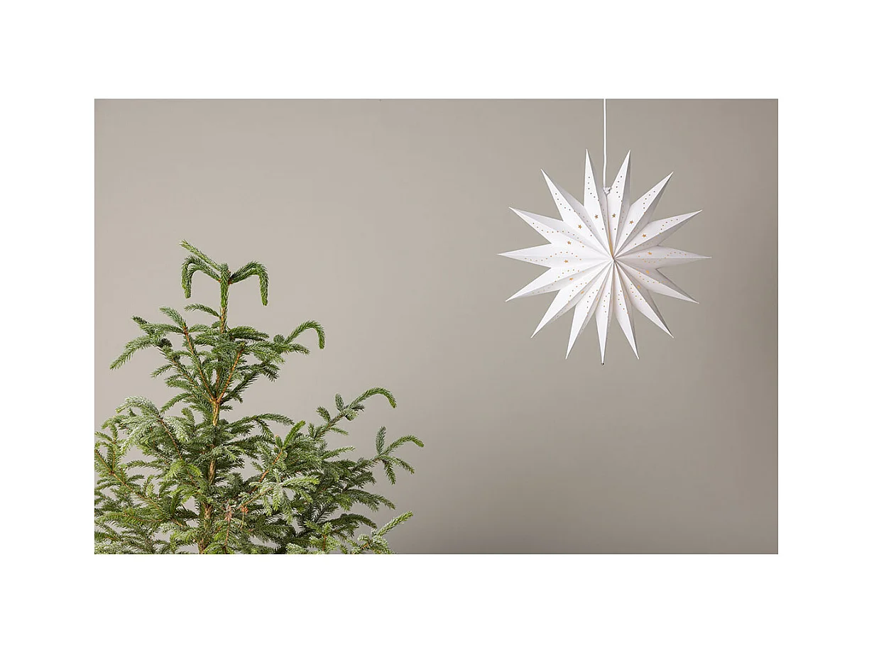 Lampe Suspension Déco "Lindvallen" 51cm Blanc