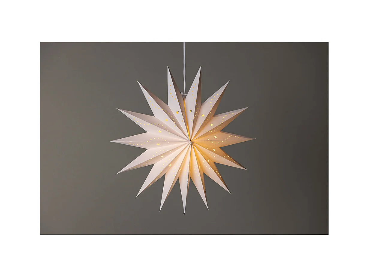 Lampe Suspension Déco "Lindvallen" 51cm Blanc