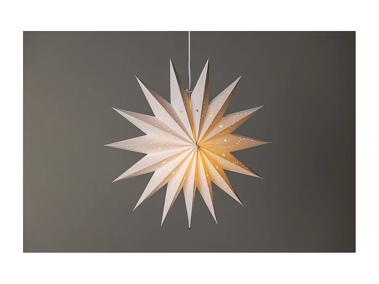Lampe Suspension Déco "Lindvallen" 51cm Blanc