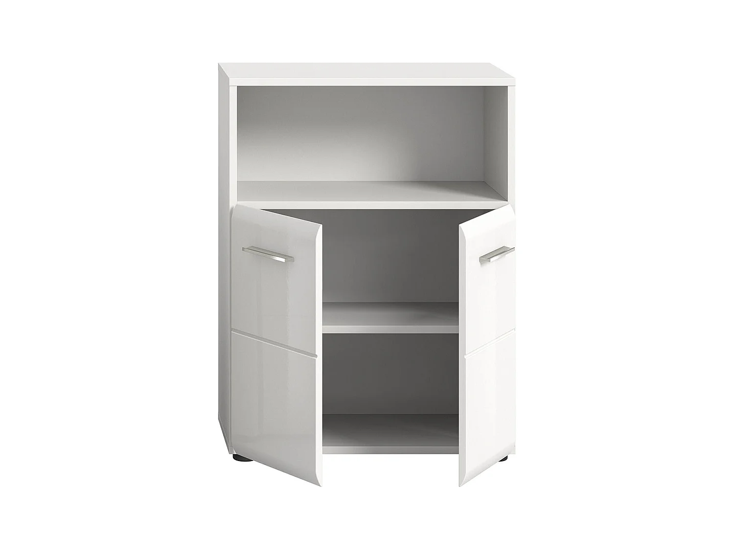 Bañera de hielo 2 puertas 1 compartimento blanco alto brillo.