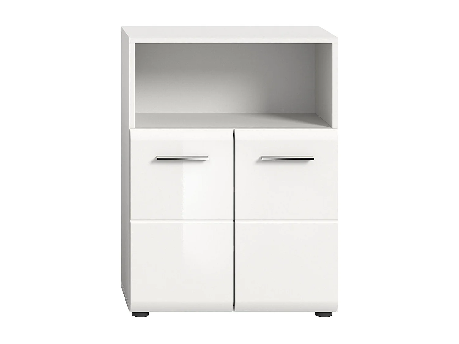 Bañera de hielo 2 puertas 1 compartimento blanco alto brillo.