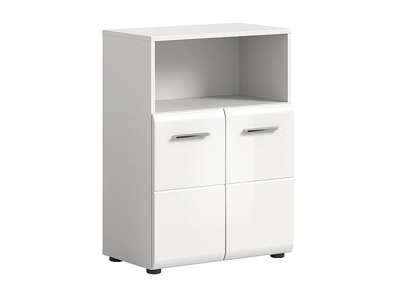 Ice Badschrank 2 Türen 1 Fach weiß Hochglanz.