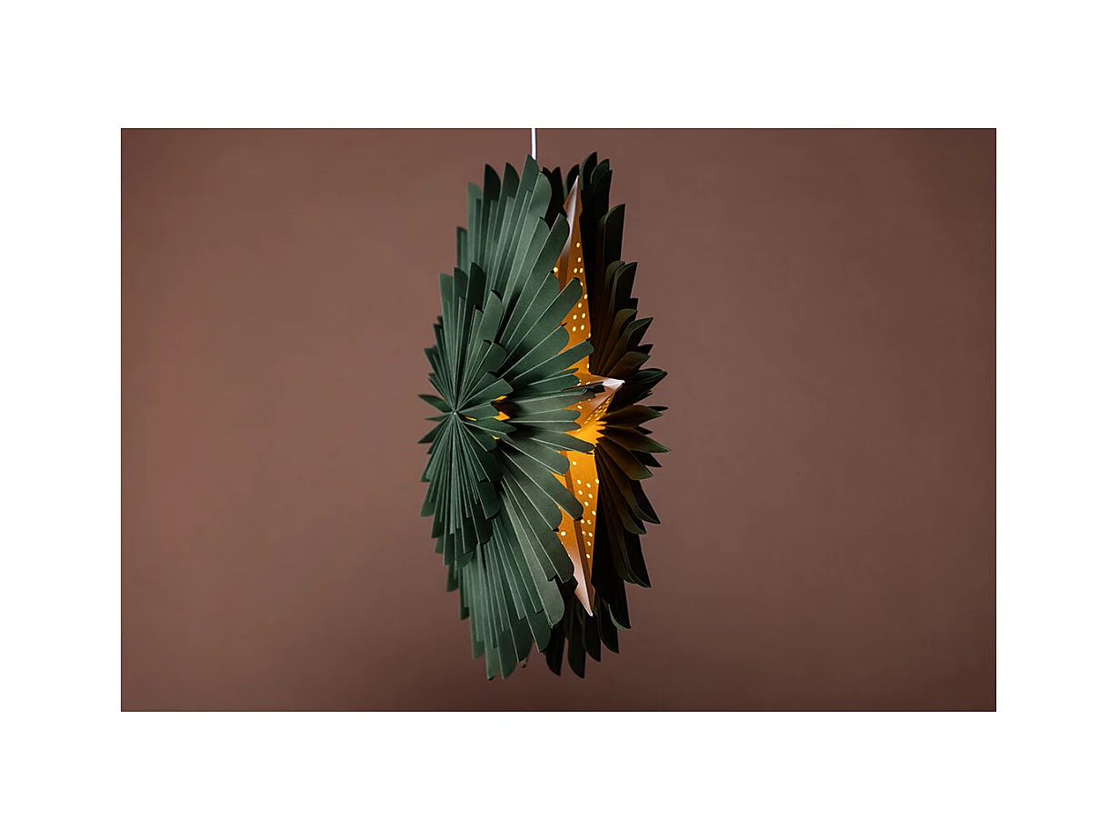 Lampe Suspension Design "Selen" 60cm Vert