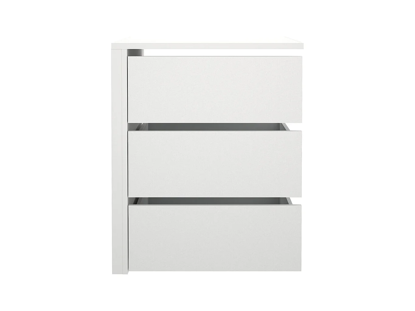 Armadio Catania con 3 cassetti da 57 cm a 120 cm bianco