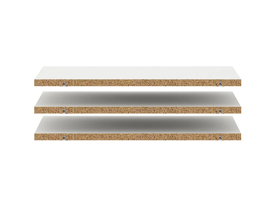 Armadio Catania 3 ripiani da 57cm a 120cm bianco