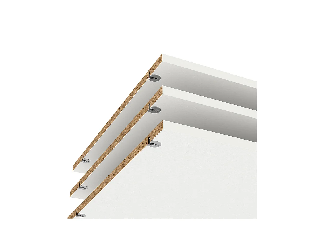 Armadio Catania 3 ripiani da 57cm a 120cm bianco