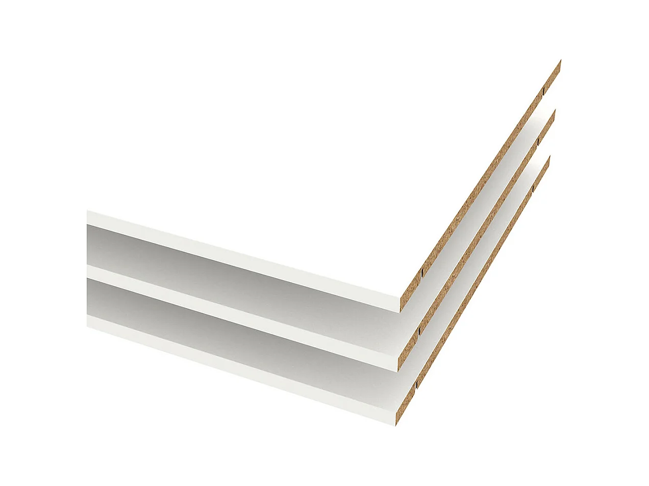 Armadio Catania 3 ripiani da 57cm a 120cm bianco